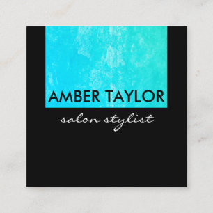 Tarjeta De Visita Cuadrada Grunge color moda