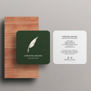 Tarjeta De Visita Cuadrada GRUPO NOTARIO MOBILIARIO DE CÁLCULO DE Oro AGENTE 