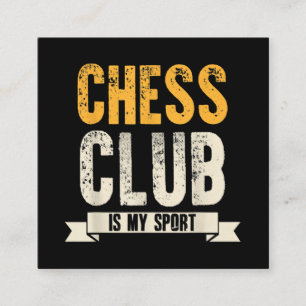 Tarjeta De Visita Cuadrada Guay Chess Player Lover Birday Gift Chess Club