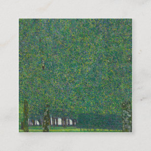 Tarjeta De Visita Cuadrada Gustav Klimt - El parque