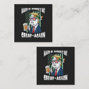 Tarjeta De Visita Cuadrada Hagamos que el día de San Patricio sea grande otra