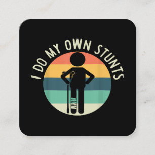 Tarjeta De Visita Cuadrada hago mis propias acrobacias