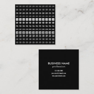 Tarjeta De Visita Cuadrada Hasta 12 logotipos diferentes o imágenes subidas