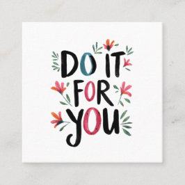 Tarjeta De Visita Cuadrada Hazlo por ti