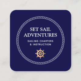 Tarjeta De Visita Cuadrada Helm Rope