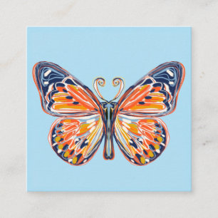 Tarjeta De Visita Cuadrada Hermosa mariposa