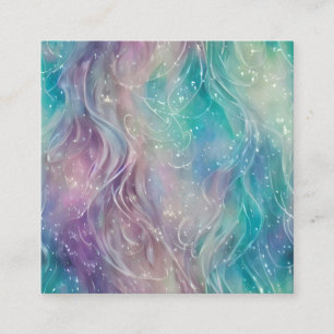 Tarjeta De Visita Cuadrada Hermoso Majestuoso Pastel Earthy Lion Mane Planner