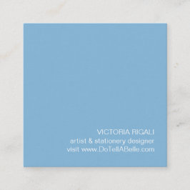 Tarjeta De Visita Cuadrada Hoja de Monstera Tropical