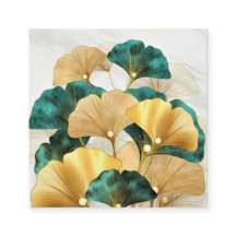 Hojas de ginkgo de oro