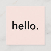 Hola Minimalista rosa de Rubor