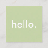 Hola Minimalista verde