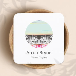 Tarjeta De Visita Cuadrada Horizonte terapéutico de salud y bienestar