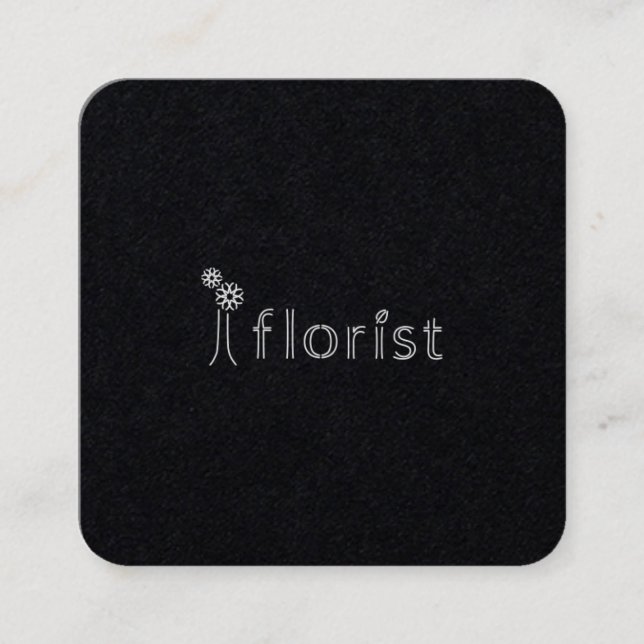 Tarjeta De Visita Cuadrada i floristさまショップカード１（角丸） (Anverso)