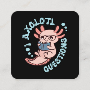 Tarjeta De Visita Cuadrada I Preguntas Axolotl