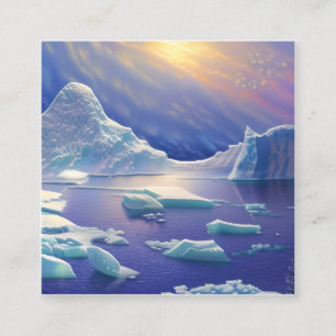 Tarjeta De Visita Cuadrada Iceberg