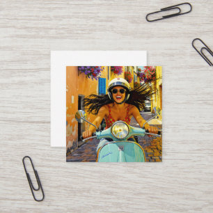 Tarjeta De Visita Cuadrada “Il riso del vento” (La risa del Viento)