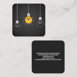 Tarjeta De Visita Cuadrada Iluminación