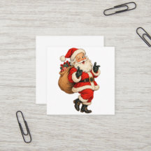 Ilustración divertida de Papá Noel vintage de Navi