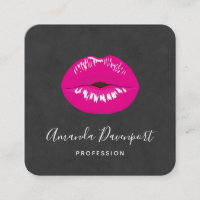 Ilustracion glamoroso de los labios rosados calien