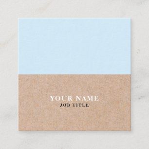 Tarjeta de visita cuadrada IMPRESA BabyBlue