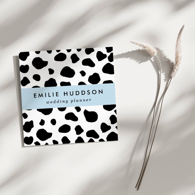 Tarjeta De Visita Cuadrada Impresión de vaca, Patrón De Vaca, Cuadros De Vaca (Subido por el creador)