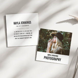 Tarjeta De Visita Cuadrada Impresión moderna Fotógrafo