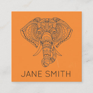 Tarjeta De Visita Cuadrada Industria creativa elegante moderna del diseño del