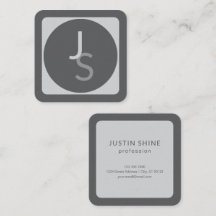 Iniciales monogramadas modernas superpuestas | Gri