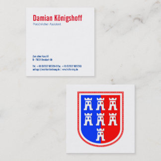 Tarjeta De Visita Cuadrada Inspiración en Transilvania