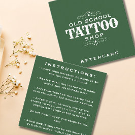 Tarjeta De Visita Cuadrada Instrucciones mínimas negritas de los artistas del