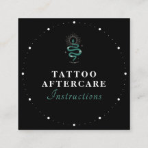 Instrucciones para el cuidado posterior del tatuaj