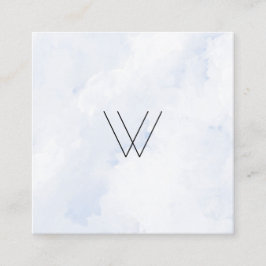 Tarjeta De Visita Cuadrada Invierno del logotipo