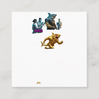 Tarjeta De Visita Cuadrada Italian Brainrot Spaghetti Glitch | Viral Chaos Me