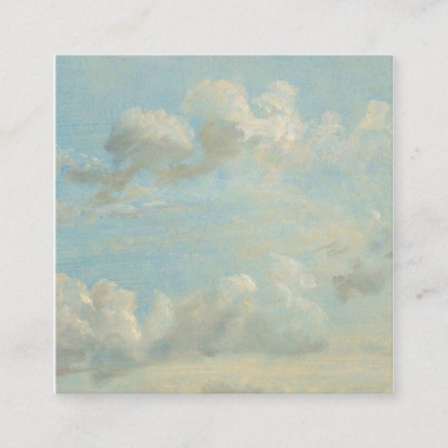 Tarjeta De Visita Cuadrada John Constable - Cloud Study (Anverso)