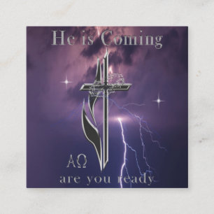 Tarjeta De Visita Cuadrada Juan 3:16