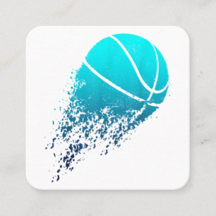 Tarjeta De Visita Cuadrada Jugador de Baloncesto Fanático de Bball Baloncesti
