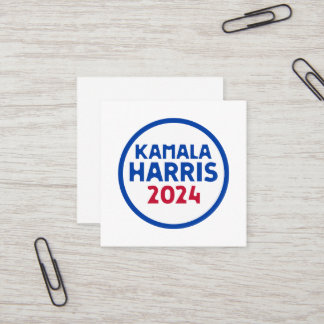 Tarjeta De Visita Cuadrada Kamala Harris por la presidencia en 2024