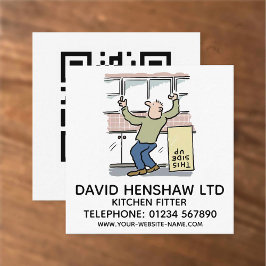 Tarjeta De Visita Cuadrada Kitchen Fitter