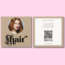 Kraft Orgánico Estilista de Pelo QR Redes Sociales