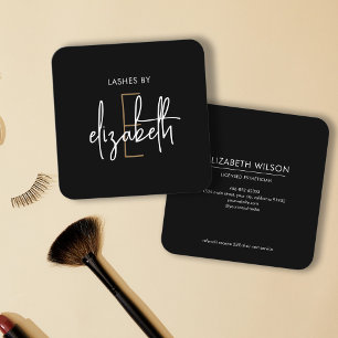Tarjeta De Visita Cuadrada La belleza estética del monograma