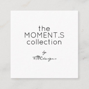 Tarjeta De Visita Cuadrada La colección Moments de TMCdesign Modern