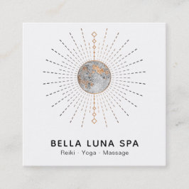 Tarjeta De Visita Cuadrada La energía lunar del cosmos del *~* irradia al