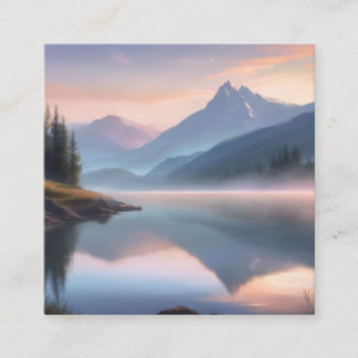 Tarjeta De Visita Cuadrada La hermosa naturaleza