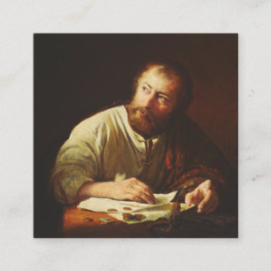 Tarjeta De Visita Cuadrada La llamada del apóstol Mateo