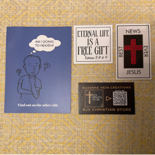 Tarjeta De Visita Cuadrada La vida eterna es un regalo gratuito para el trata