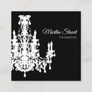 Tarjeta De Visita Cuadrada Lámpara de Coco - COLOR DE CAMBIO