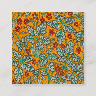 Tarjeta De Visita Cuadrada Las flores amarillas de Betty