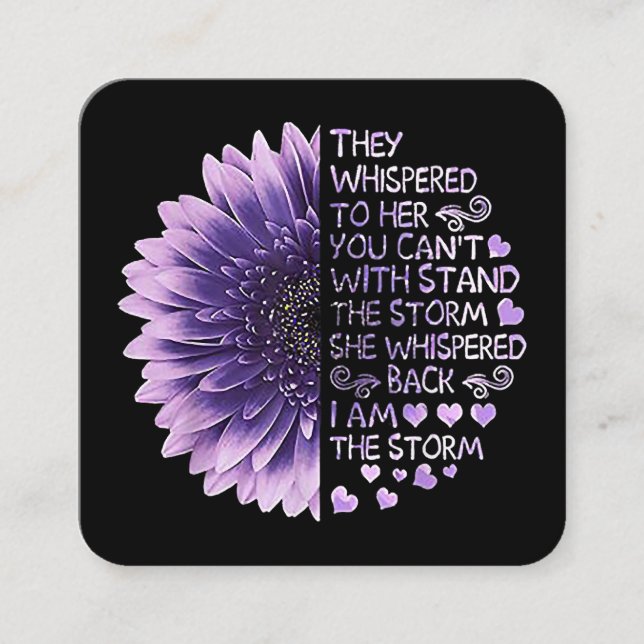 Tarjeta De Visita Cuadrada Le dijeron que no se podía con la Sto (Anverso)