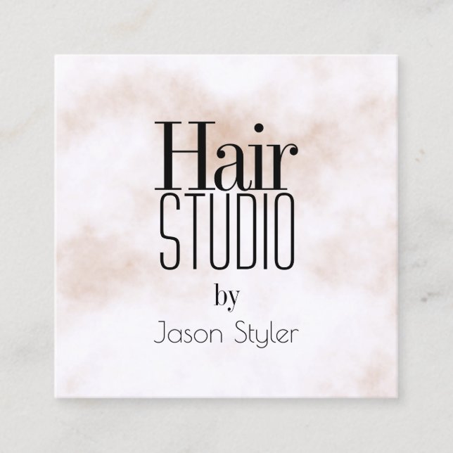 Tarjeta De Visita Cuadrada Letras de moda del gigante de la elegancia (Anverso)