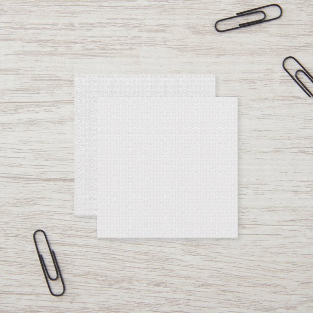 Tarjeta De Visita Cuadrada Light Grey Geometric Tile Pattern (Anverso/Reverso In Situ)